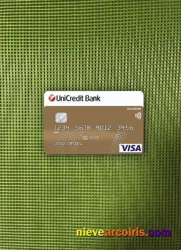 Germany UniCredit Bank VISA Credit Card photolook